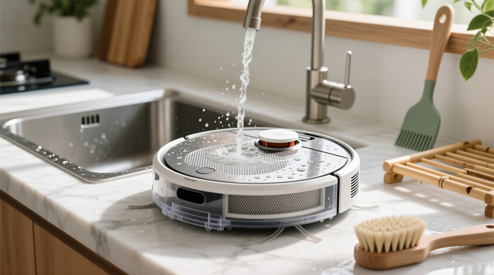 eco friendly robot vacuum filter cleaning