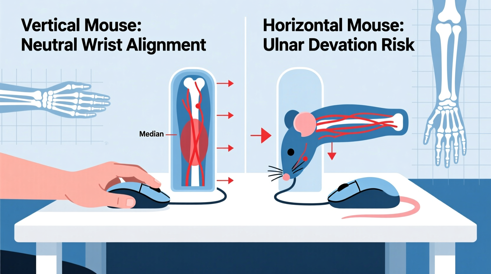 are vertical mouse designs really better for preventing wrist pain