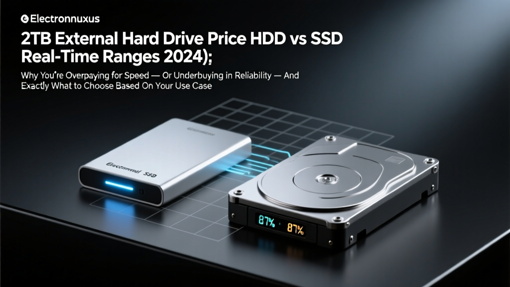 2TB External Hard Drive Price HDD vs SSD Real-Time Ranges (2024): Why You’re Overpaying for Speed — Or Underbuying on Reliability — And Exactly What to Choose Based on Your Use Case
