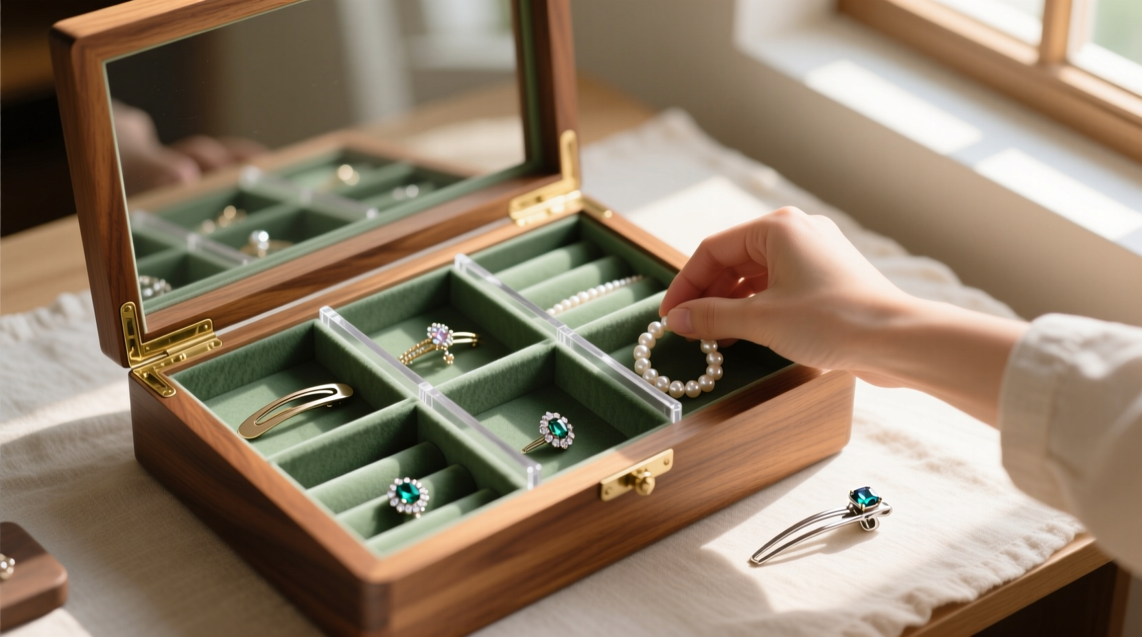 closet organization tips store delicate hair clips safely