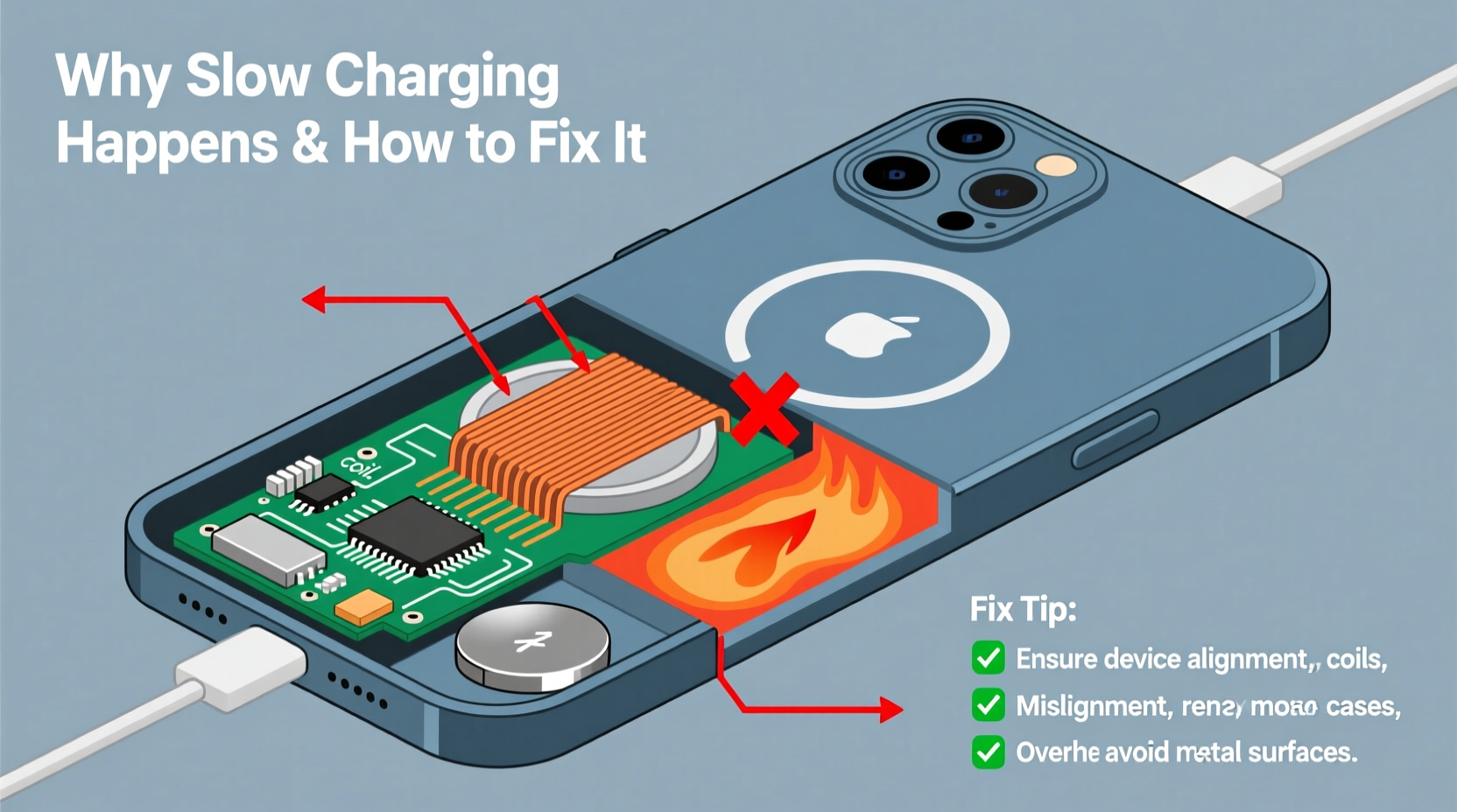 wireless charging pad slow charging why it happens and how to fix it