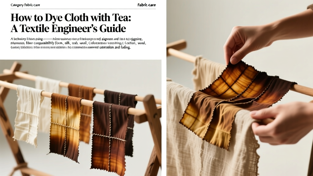 How to Dye Cloth with Tea: A Textile Engineer’s Guide