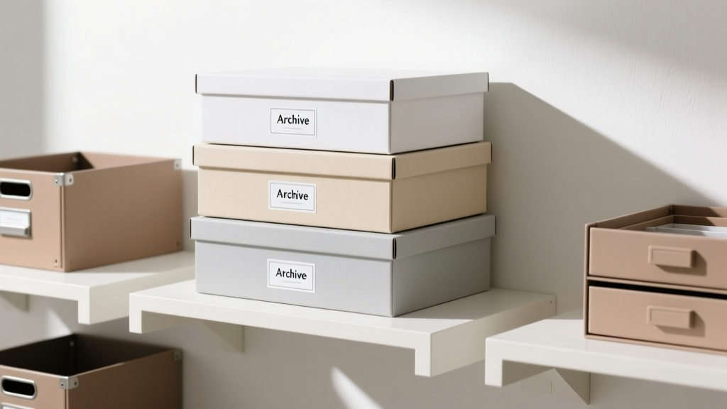 Storing Archival Photos in Attics: Acid-Free Box Stacking...