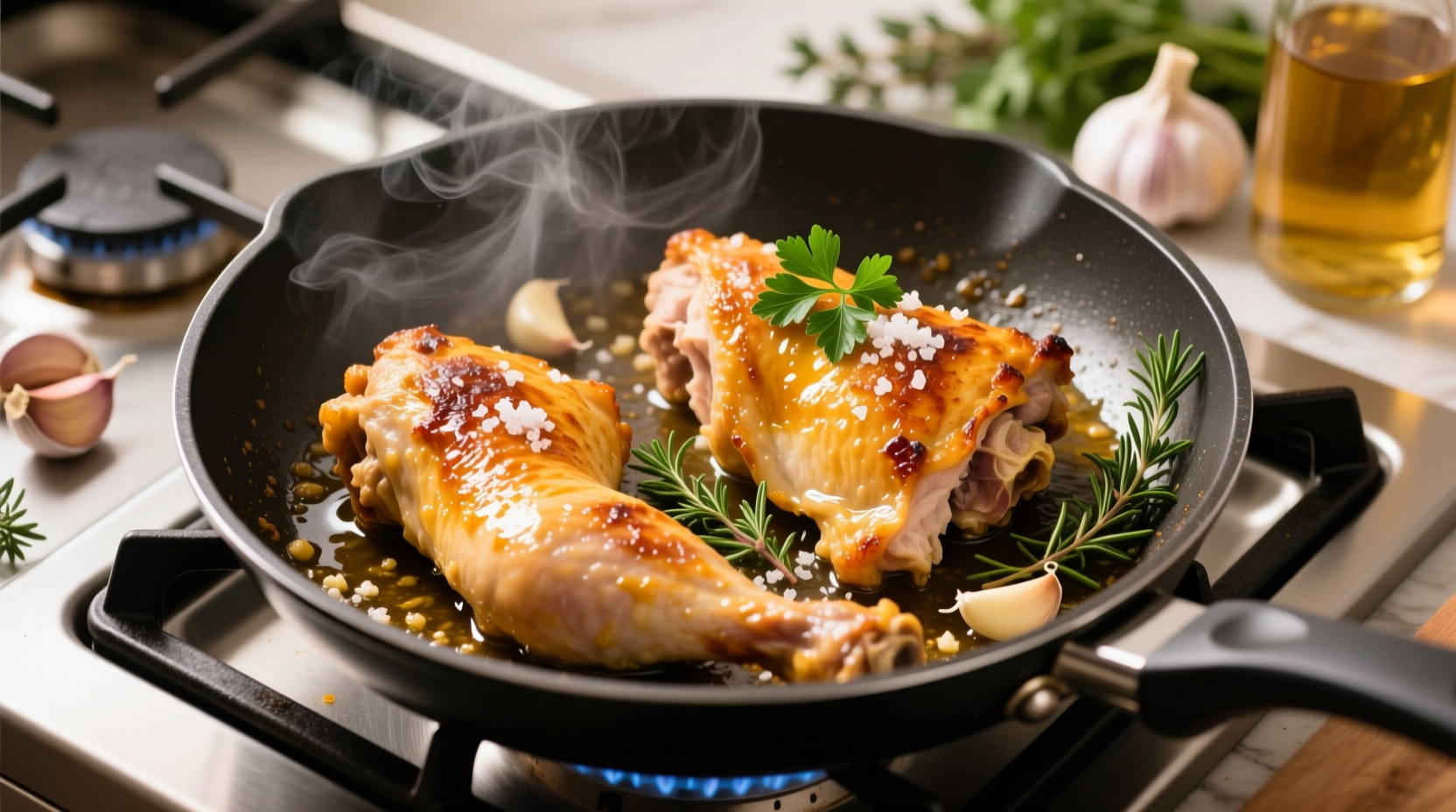 how to cook chicken thighs on stove