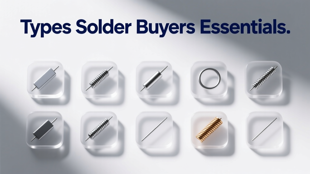 Types of Solder: A Practical Buyer’s Essentials Guide for Electronics Professionals