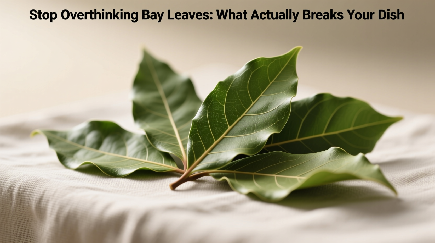 stop overthinking bay leaves what actually breaks your dish