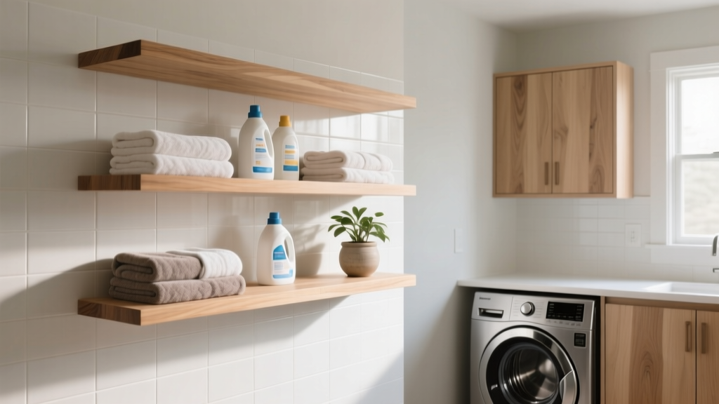 Where to Buy Wood Shelving for Your Laundry Room