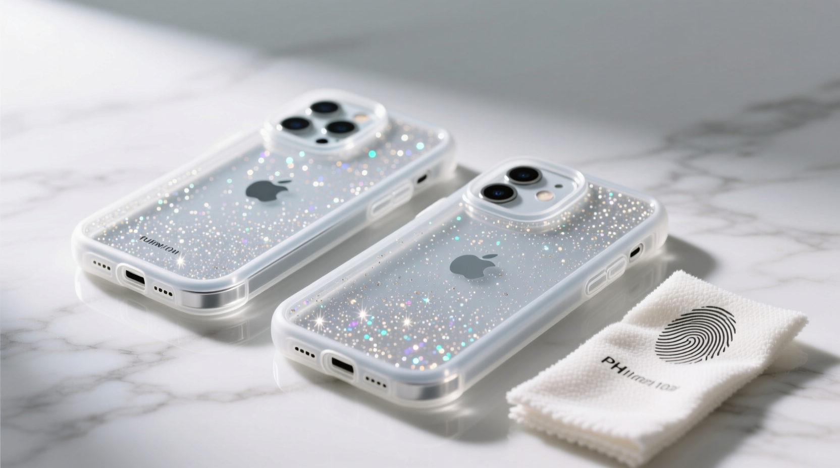 how to clean glitter silicone phone cases safely