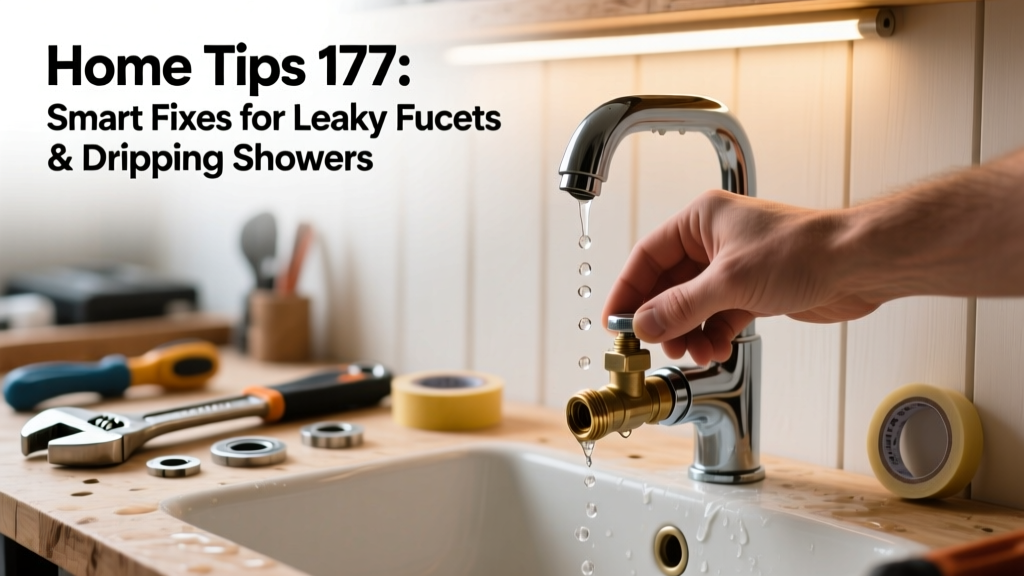 Home Tips 177: Smart Fixes for Leaky Faucets & Dripping Showers