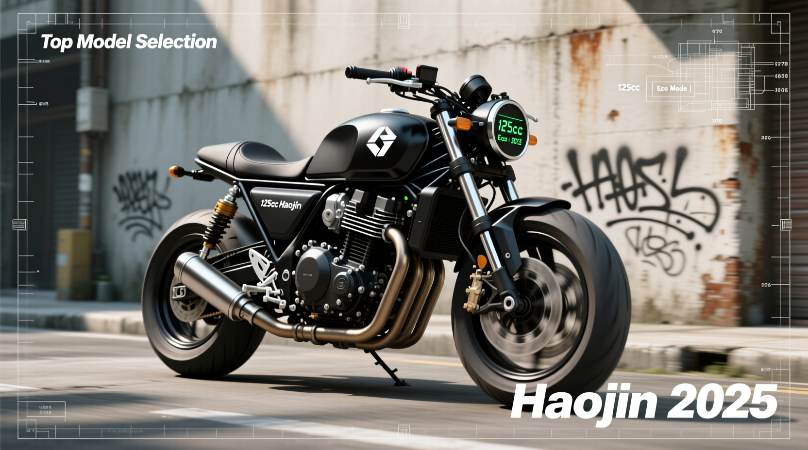 best selling haojin motorcycle 125cc