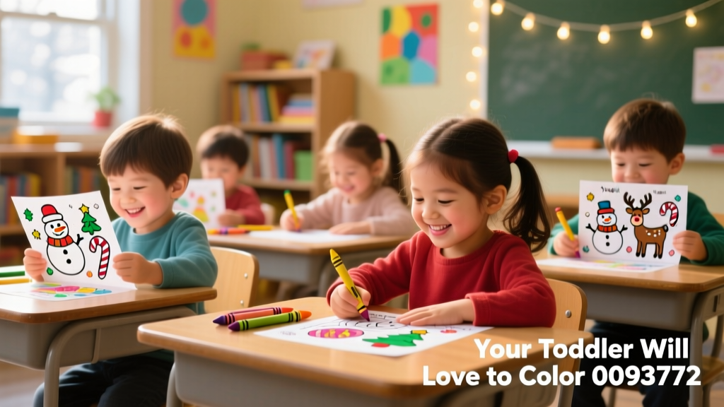 Holiday Coloring Pages Your Toddler Will Love To Color: Developmentally Appropriate, Screen-Free Fun for Ages 18–36 Months