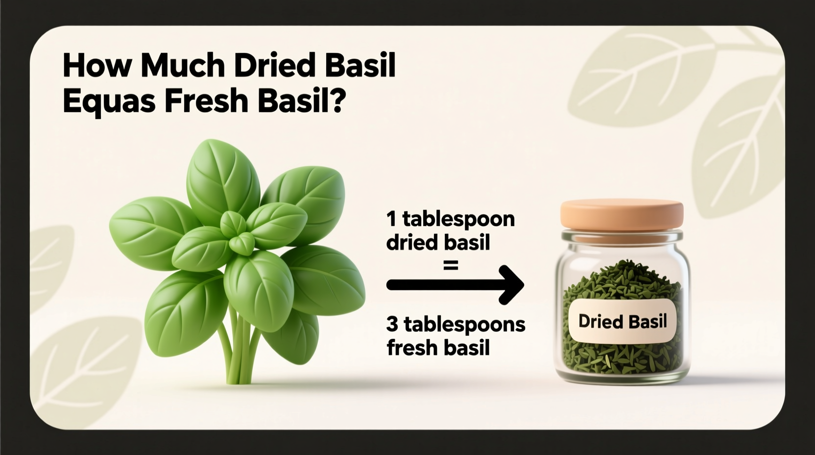 Fresh vs Dried Basil: 3:1 Ratio | TheHomeSprouts