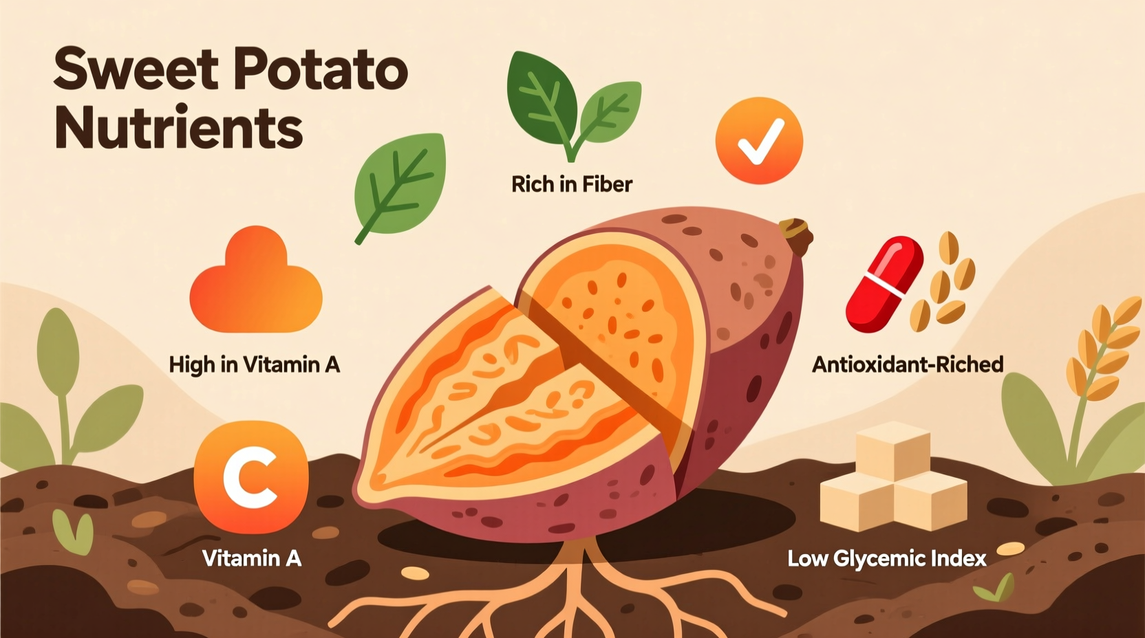 Sweet Potato Nutrients: Complete Nutrition Facts & Benefits