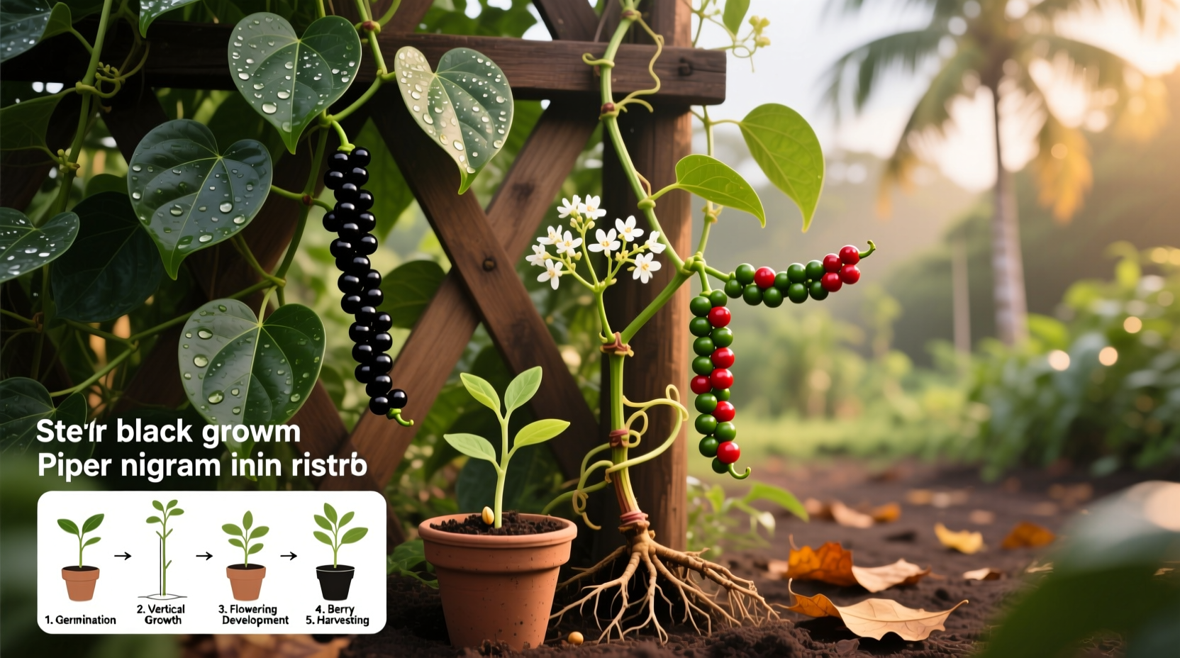 growing black pepper  home cultivation guide