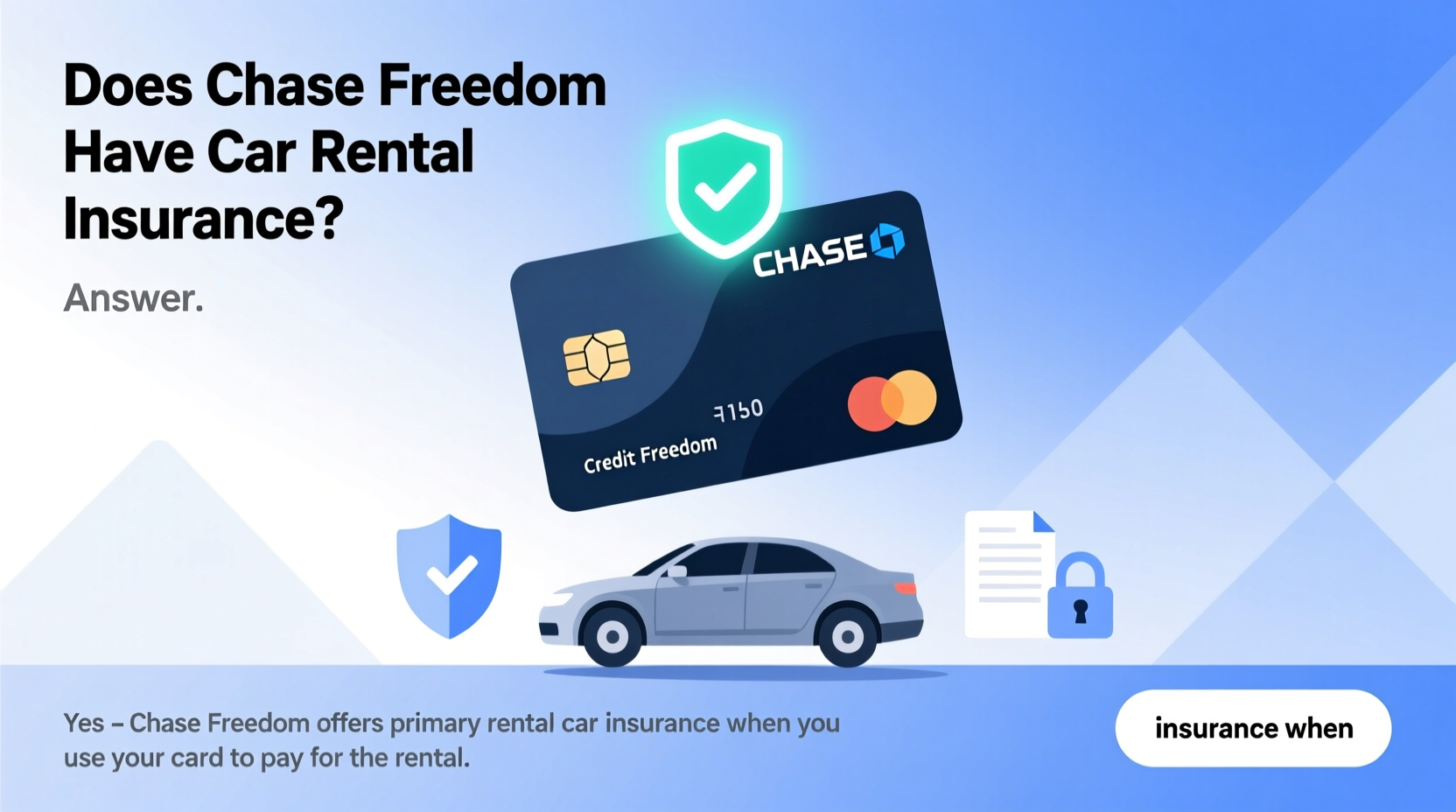 does chase freedom have car rental insurance