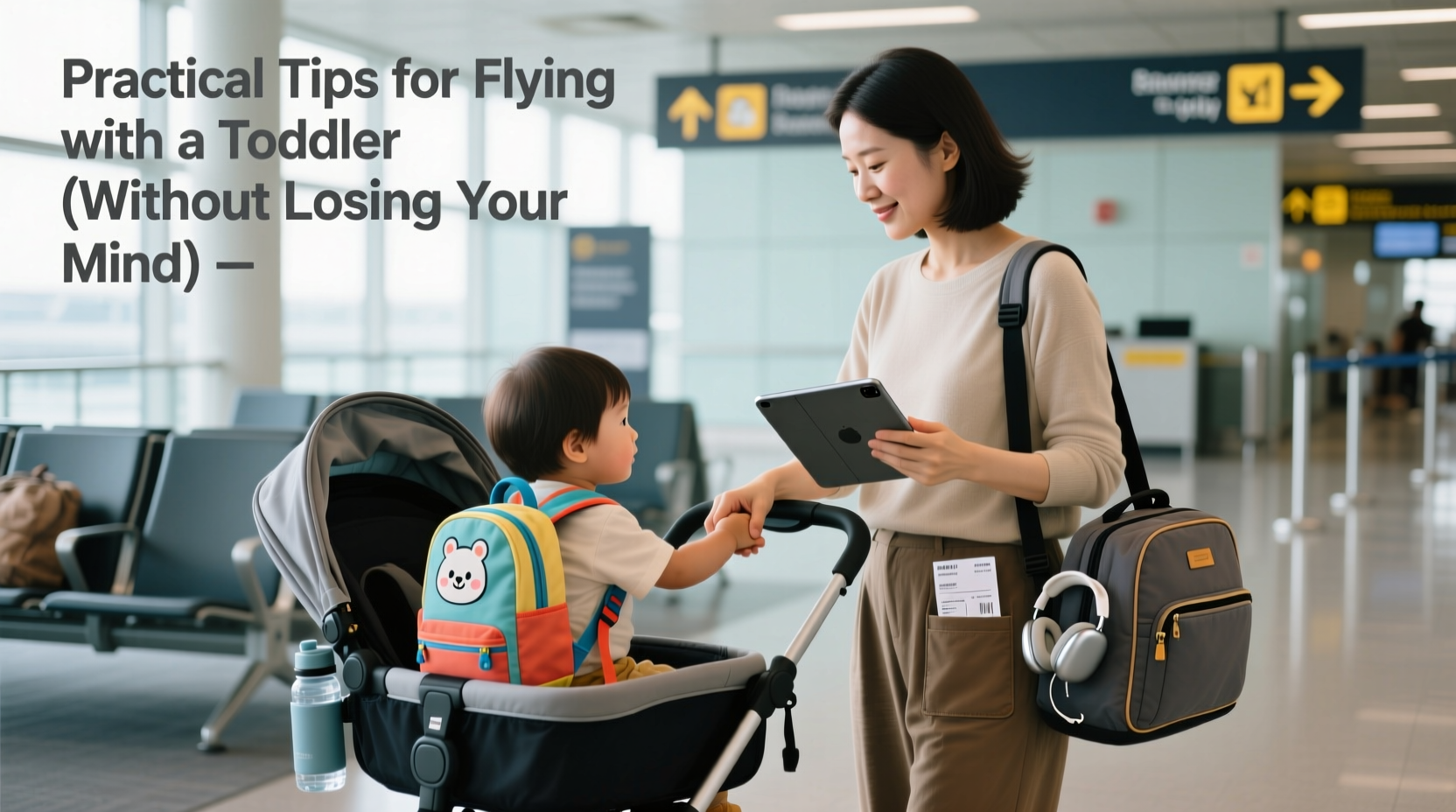 practical tips for flying with a toddler without losing your mind