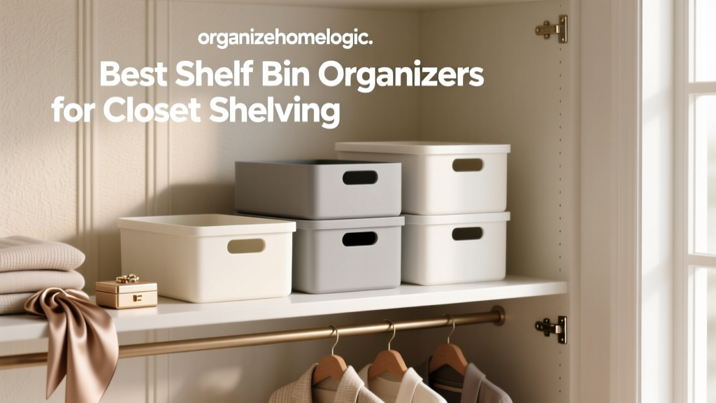 Best Shelf Bin Organizers for Closet Shelving