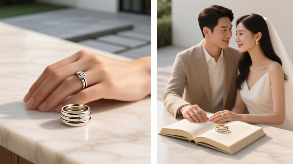 How to Wear Engagement Ring and Wedding Band