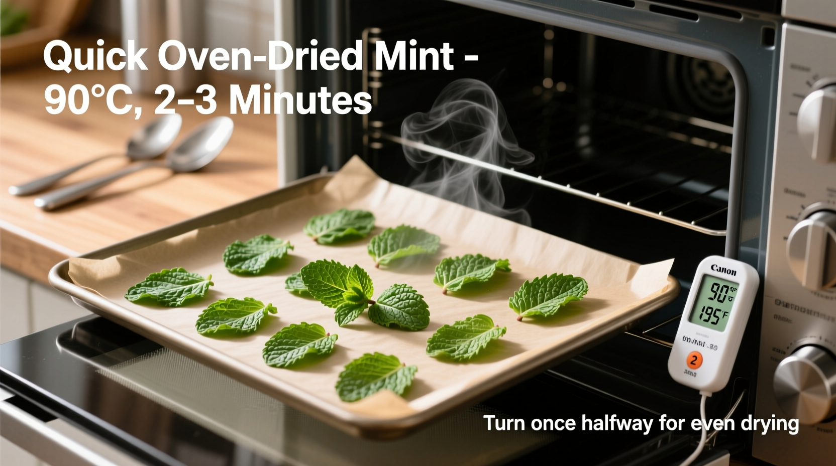 Dry Mint in 10 Minutes | TheHomeSprouts
