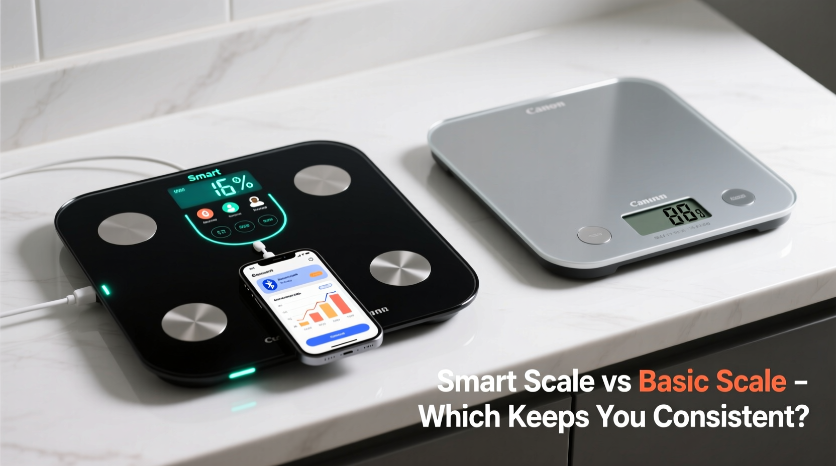 smart scales vs basic digital scales which motivates consistent weigh ins
