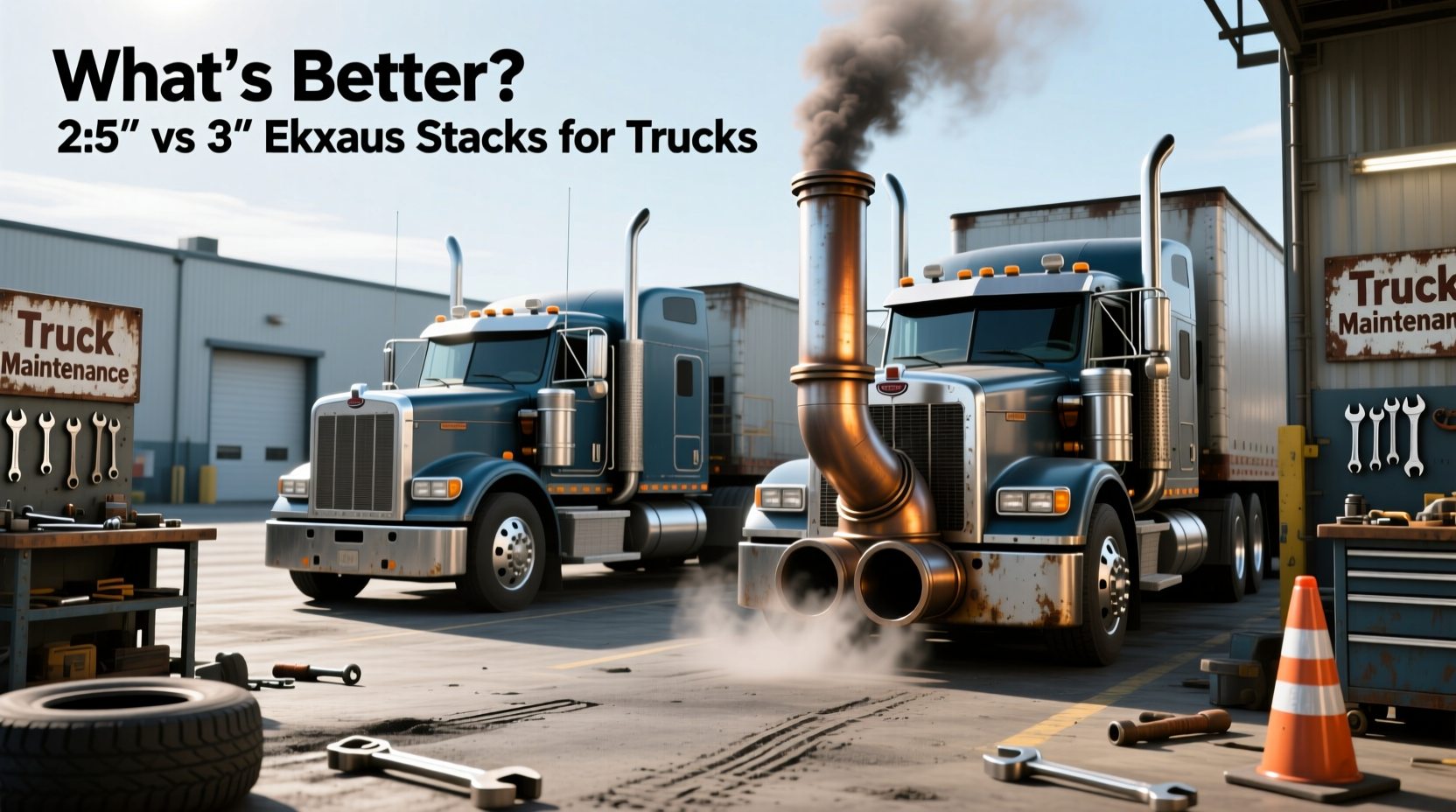 How to Choose Exhaust Stacks for Trucks: 2.5 vs 3 Inch Buying Guide