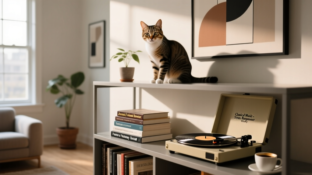 Does music affect cat behavior at home? What 7 peer