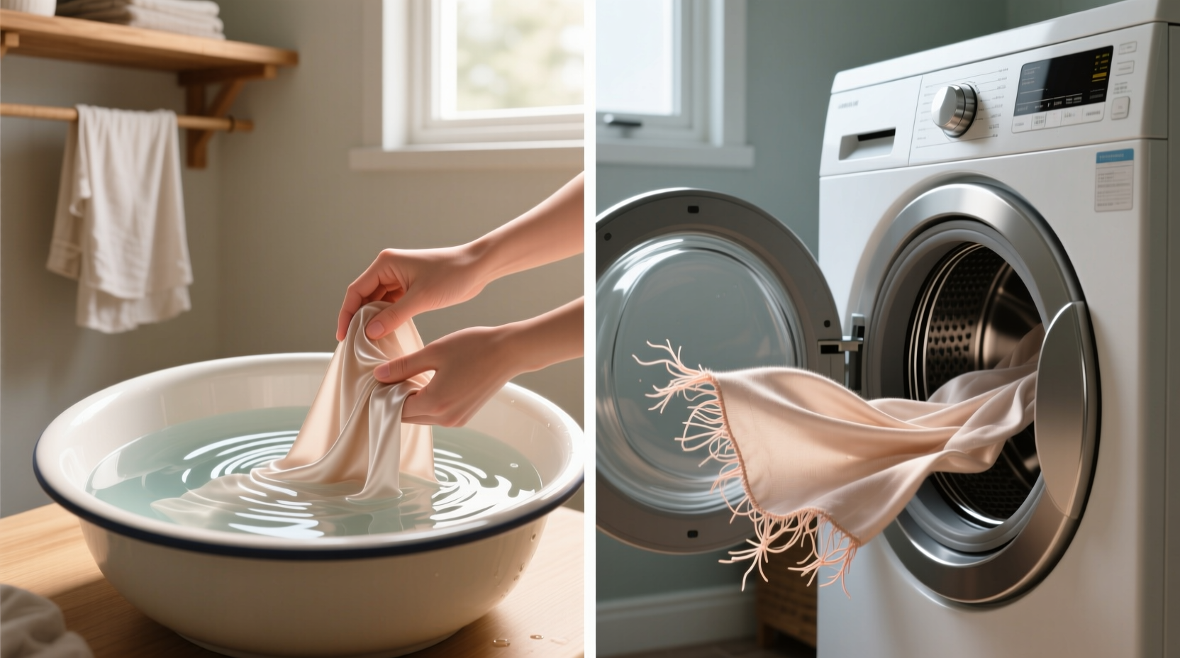delicate vs hand wash cycle which mimics real hand care