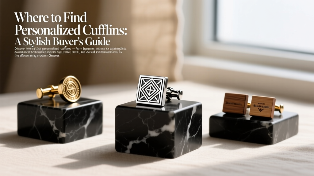 Where to Find Personalized Cufflinks: A Stylish Buyer’s Guide