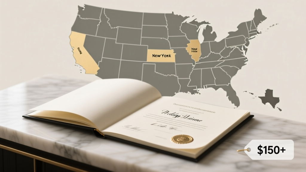 Wedding Certificate Cost: State Fees & Hidden Charges (2026)