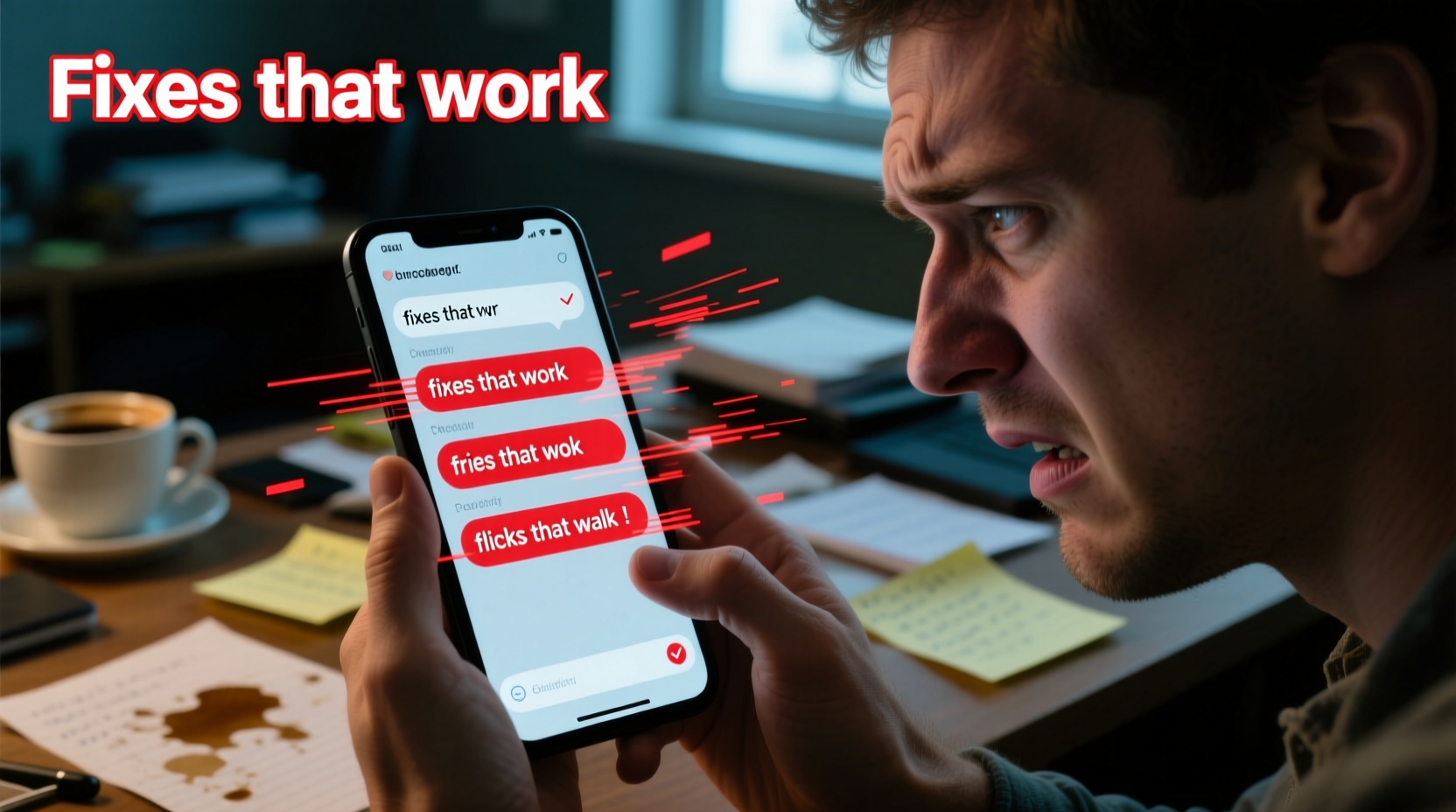 why does my phone autocorrect keep changing words fixes that work