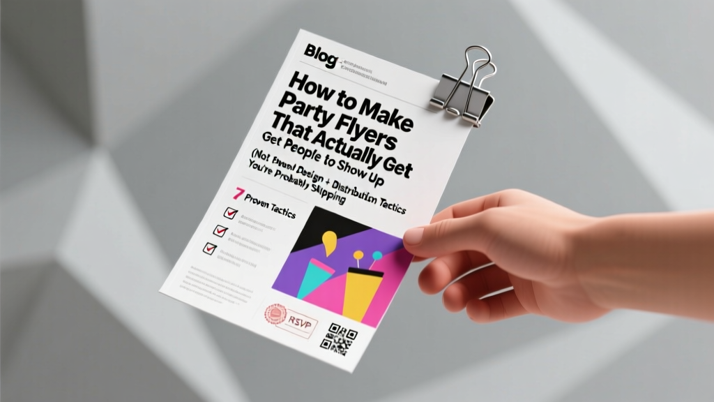 Party Flyers That Convert: Design & Distribution Tips