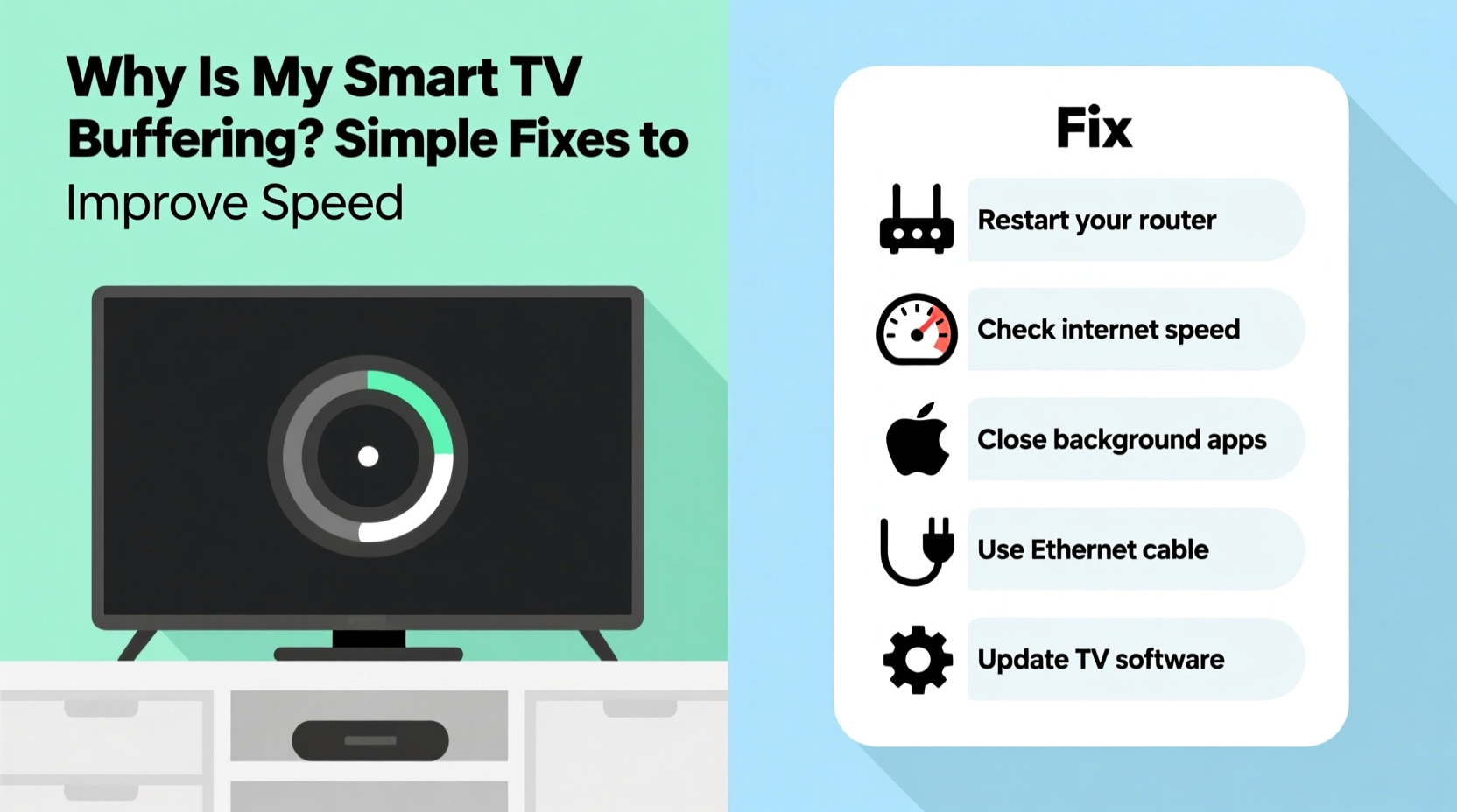 why is my smart tv buffering during streaming simple fixes to improve speed