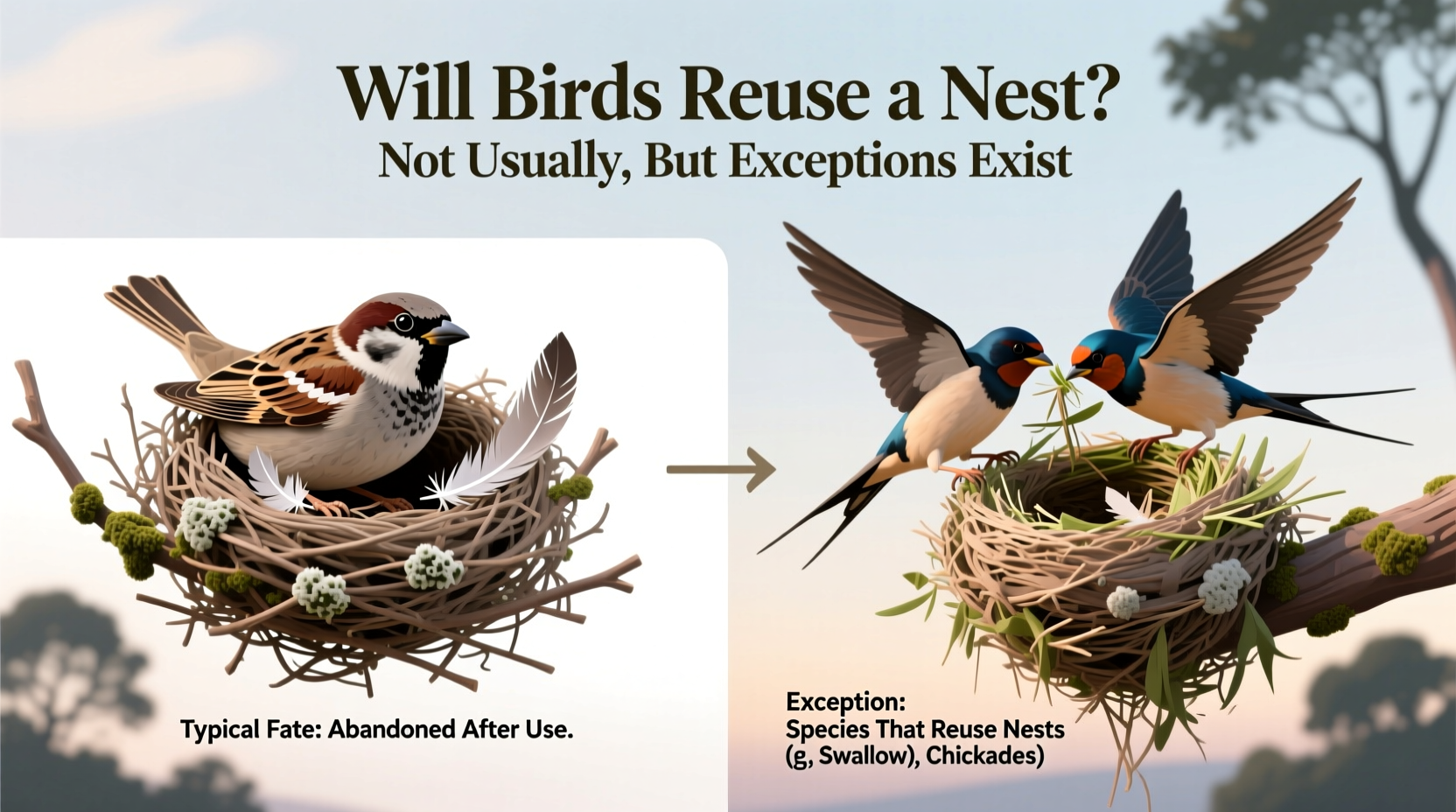 will birds reuse a nest