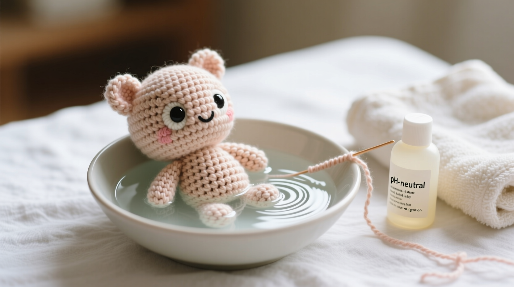 how to wash crochet amigurumi safely