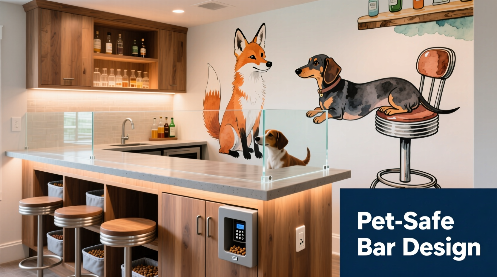 how to build a pet-friendly home bar that keeps curious dogs out