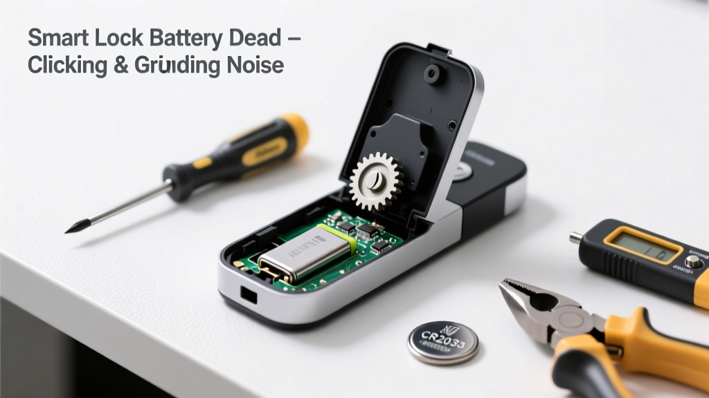 Smart Lock Battery Dead & Making Clicking or Grinding Noise
