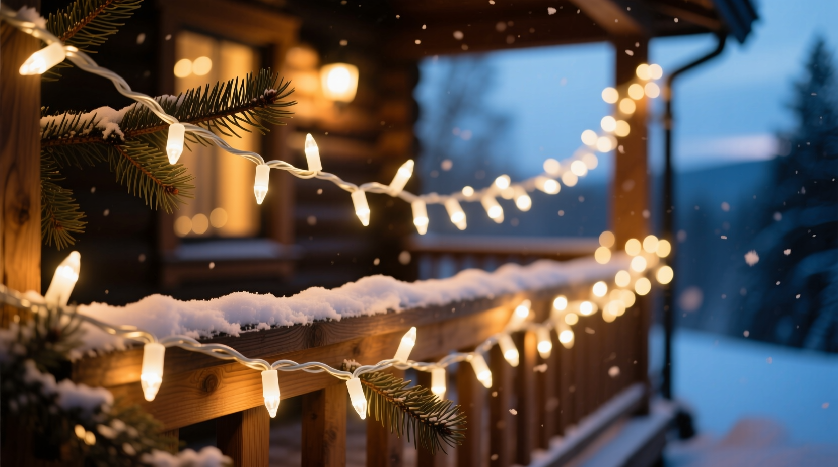 how to layer christmas lights for depth instead of glare