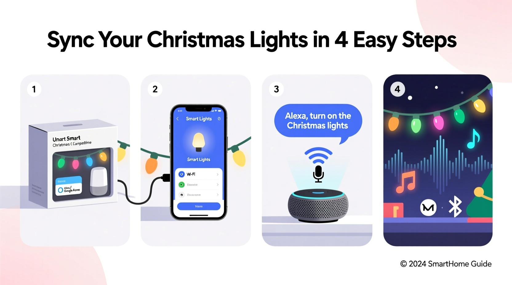 how to sync your christmas lights to alexa or google home voice commands