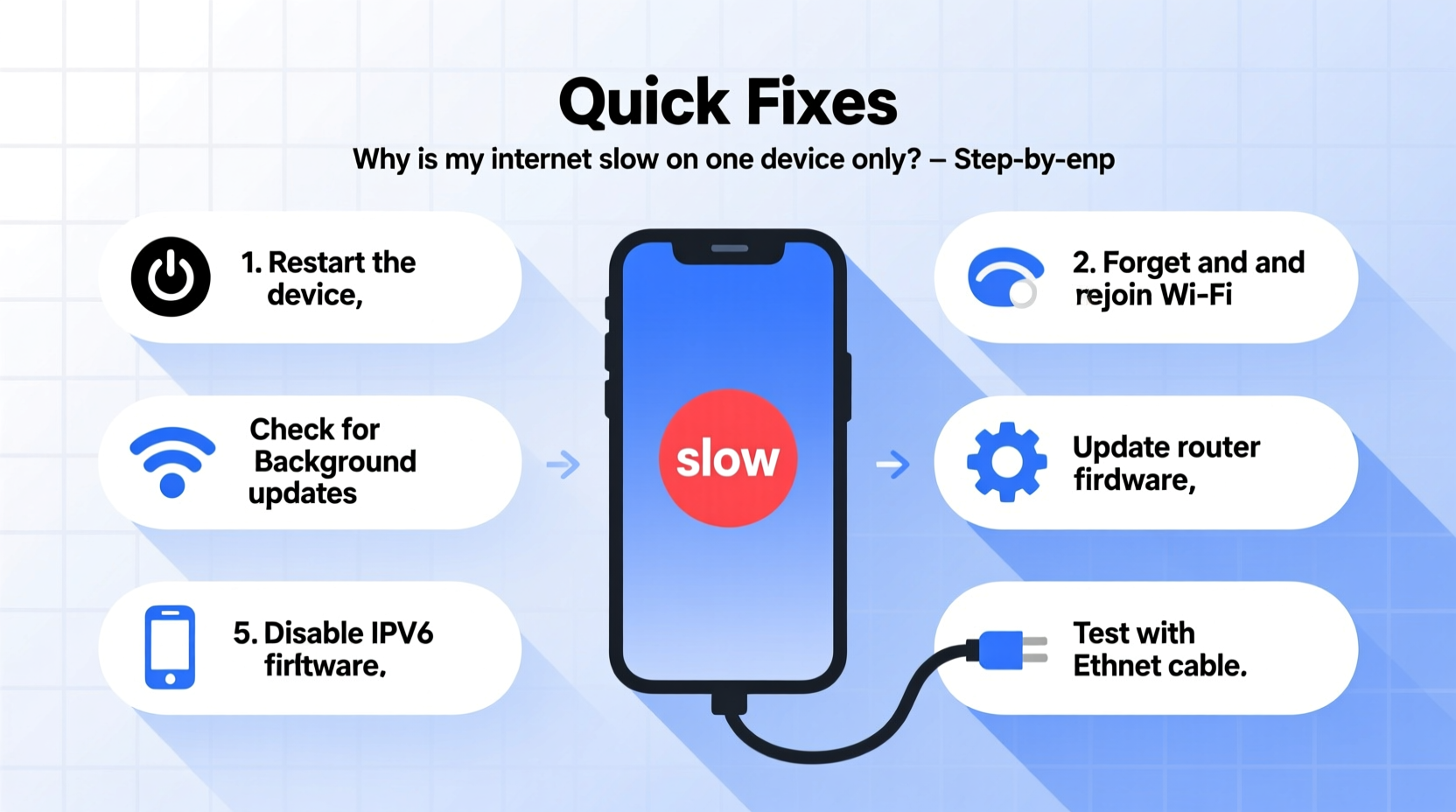 why is my internet slow on one device only troubleshooting quick fixes