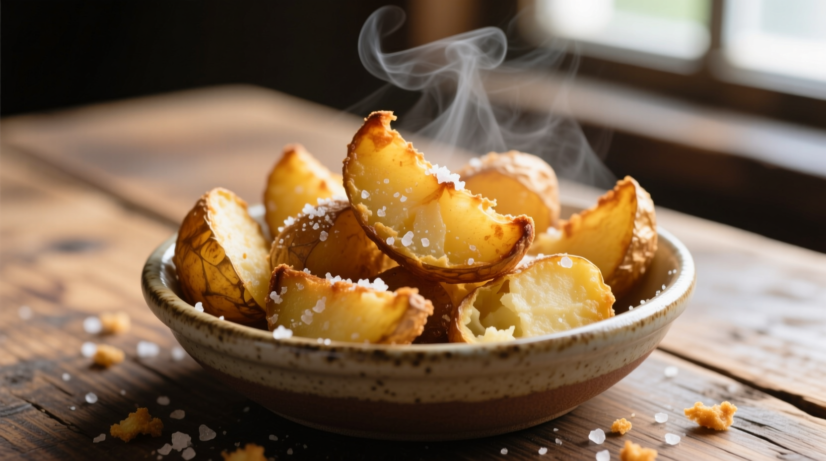 fried smashed potatoes