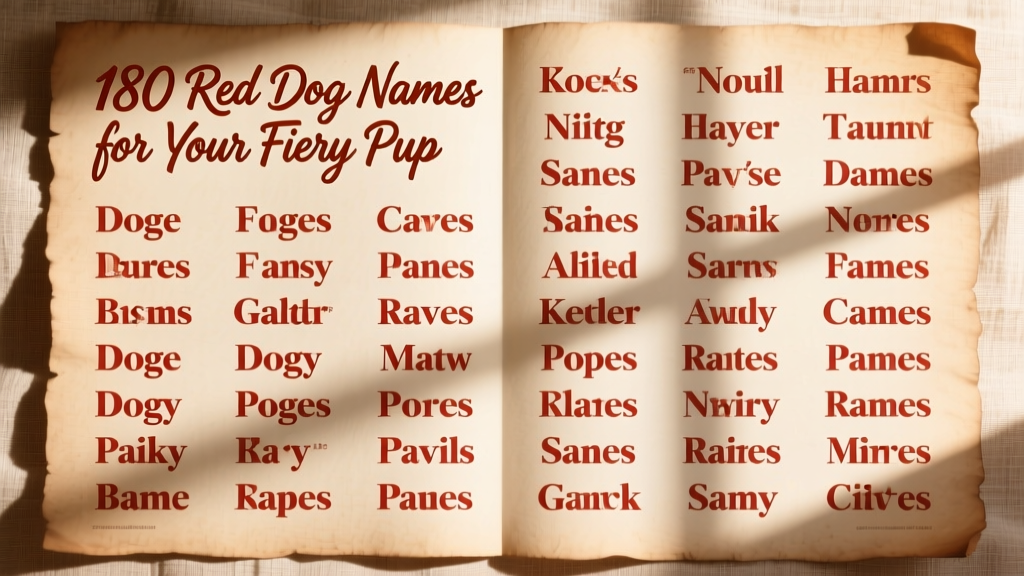 180 Red Dog Names for Your Fiery Pup