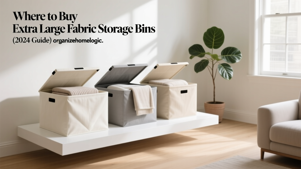 Where to Buy Extra Large Fabric Storage Bins (2024 Guide)