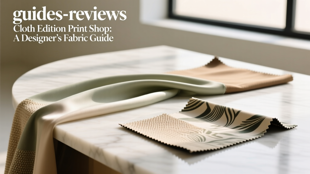 Cloth Edition Print Shop: A Designer’s Fabric Guide