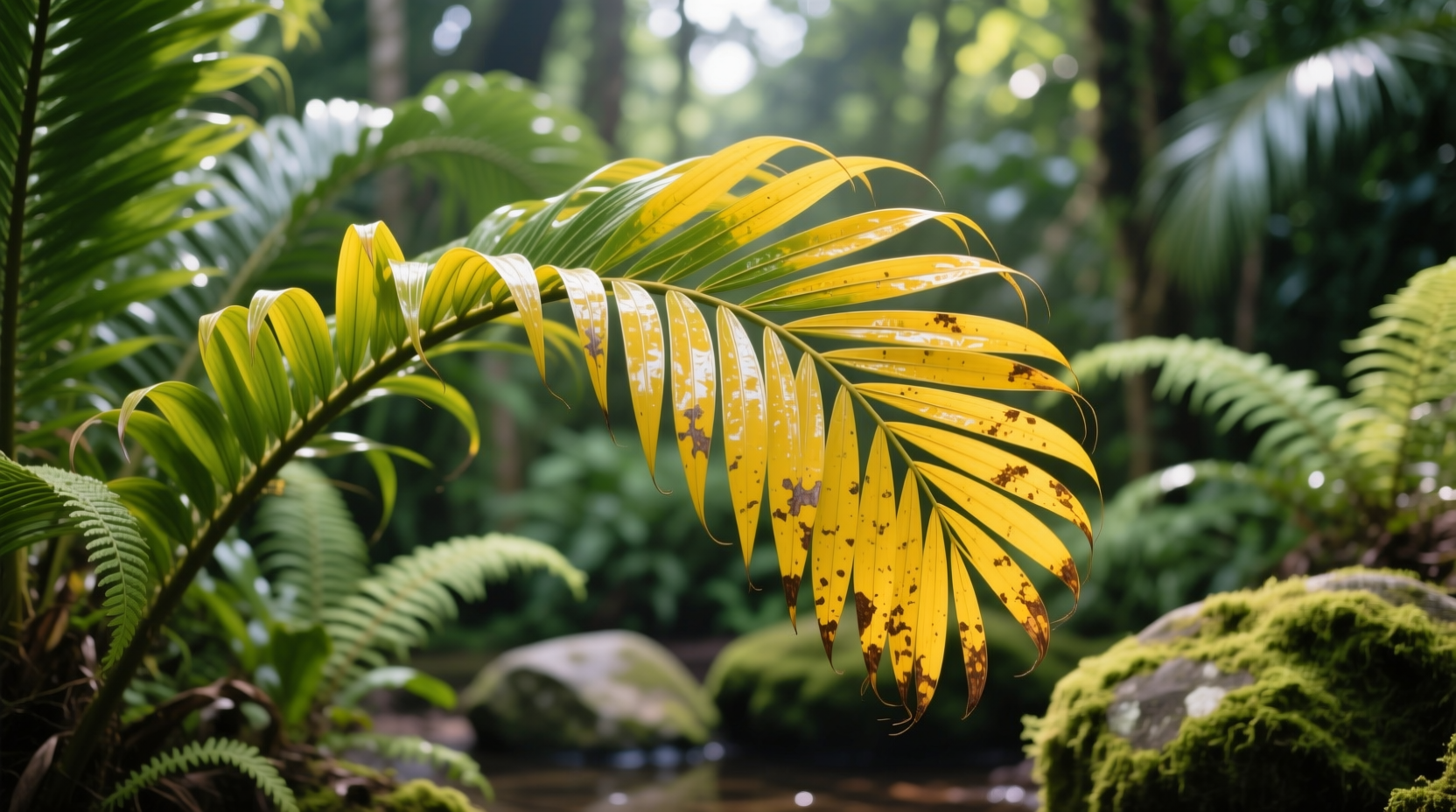 why is my majesty palm turning yellow