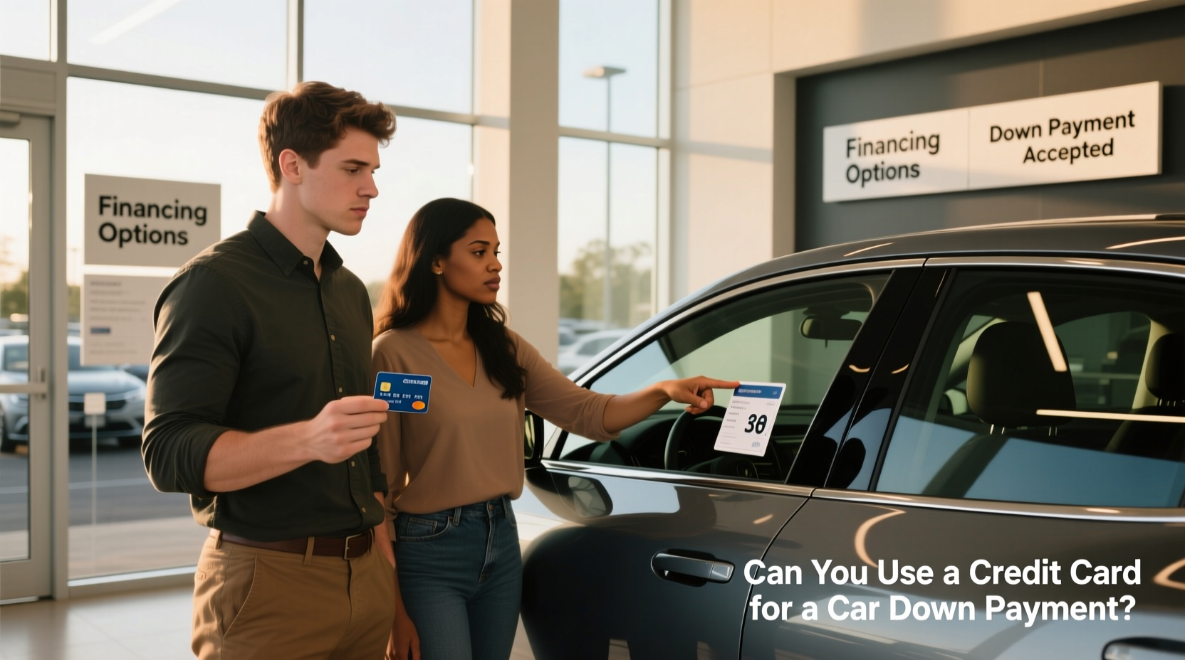 can i use credit card for down payment on car