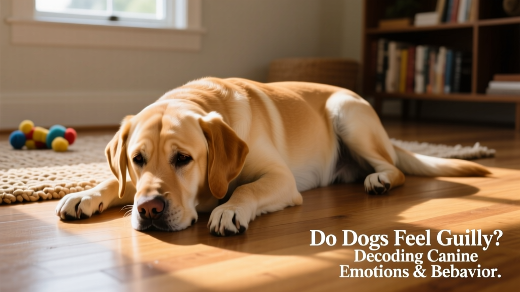 labrador retriever dog lying on the floor looking bored or sad