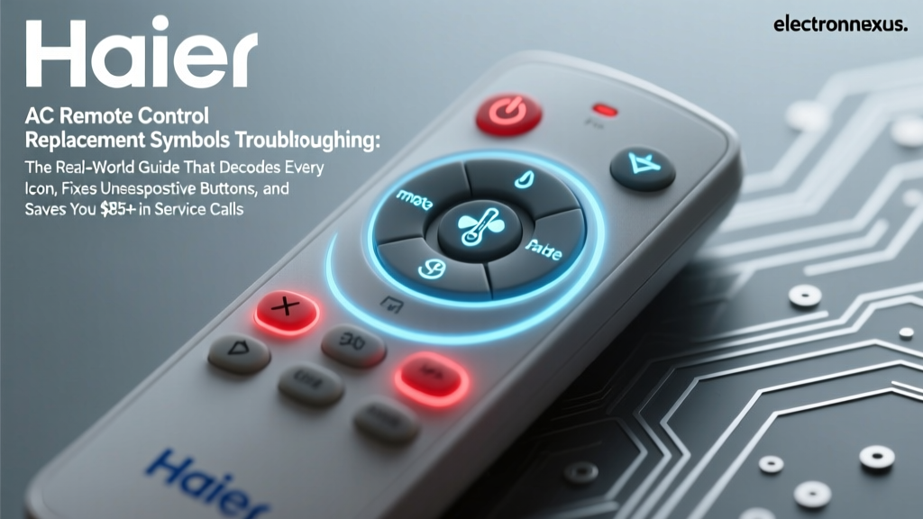 Haier AC Remote Control Replacement Symbols Troubleshooting: The Real-World Guide That Decodes Every Icon, Fixes Unresponsive Buttons, and Saves You $85+ in Service Calls