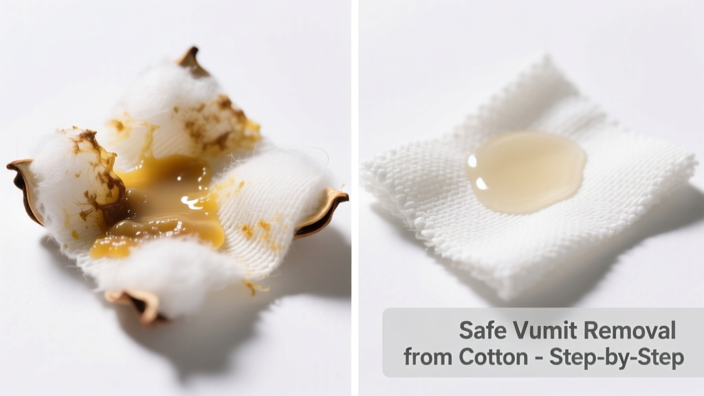How to Remove Vomit from Cotton Fabric Safely