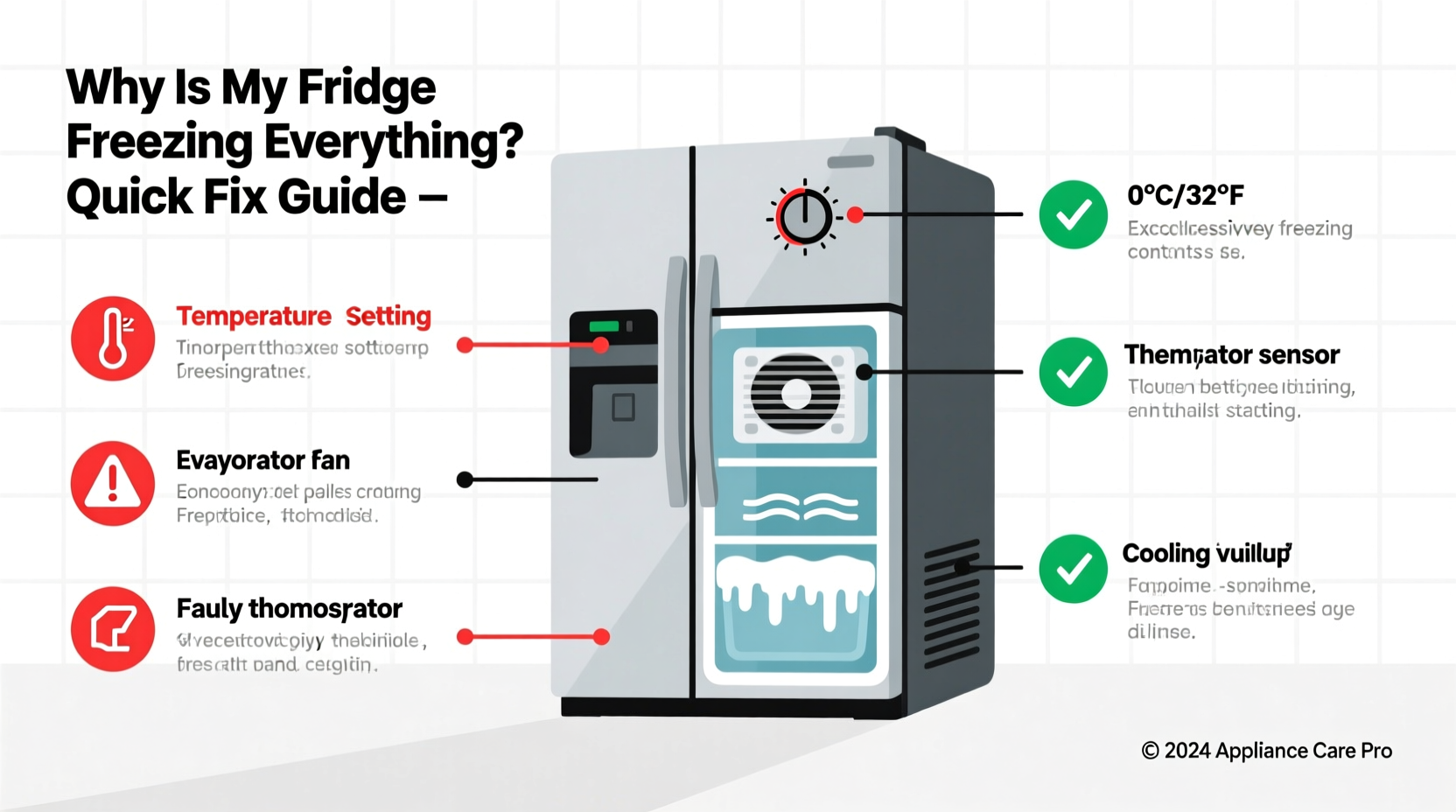 why is my fridge freezing everything temperature troubleshooting guide
