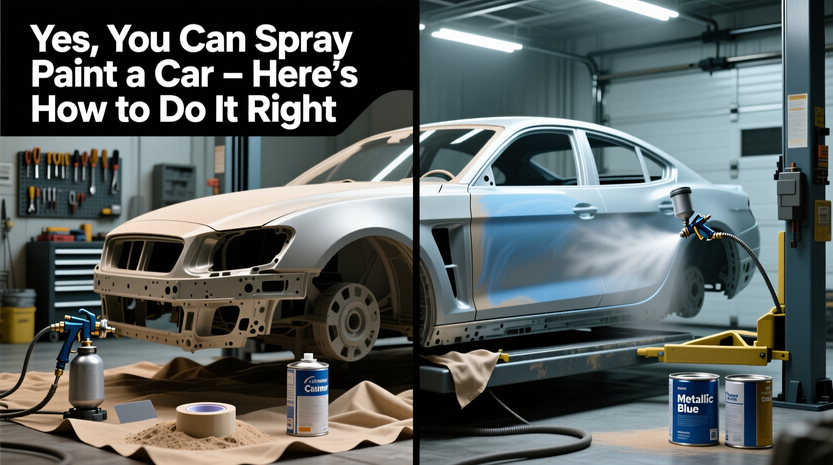 can you spray paint a car